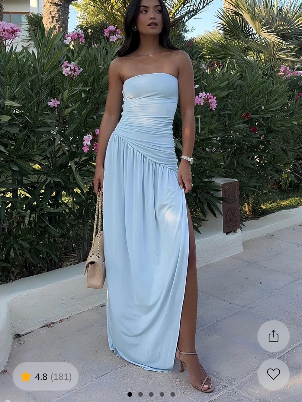 Meshki “ Bex strapless maxi dress”